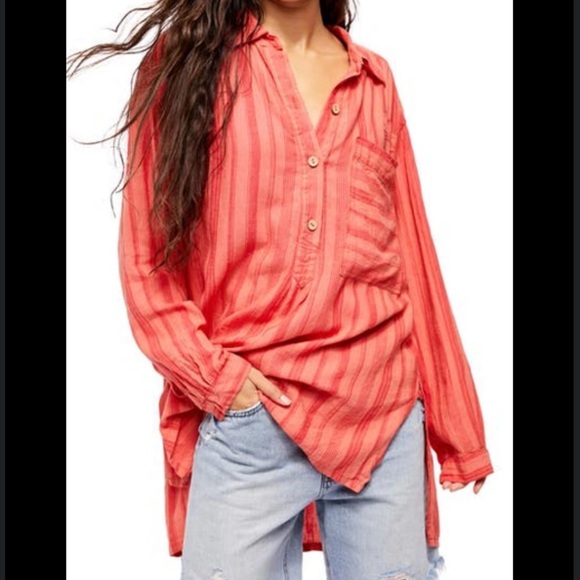 Free People Summer breeze button down - Picture 1 of 4